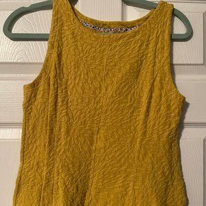 Anthropologie Postmark Textured Peplum tank